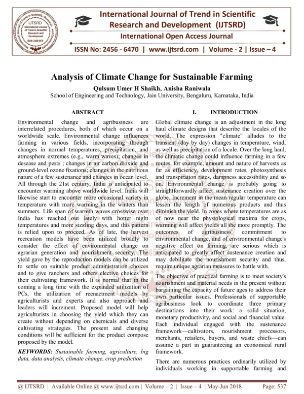 international journal of trend in scientific