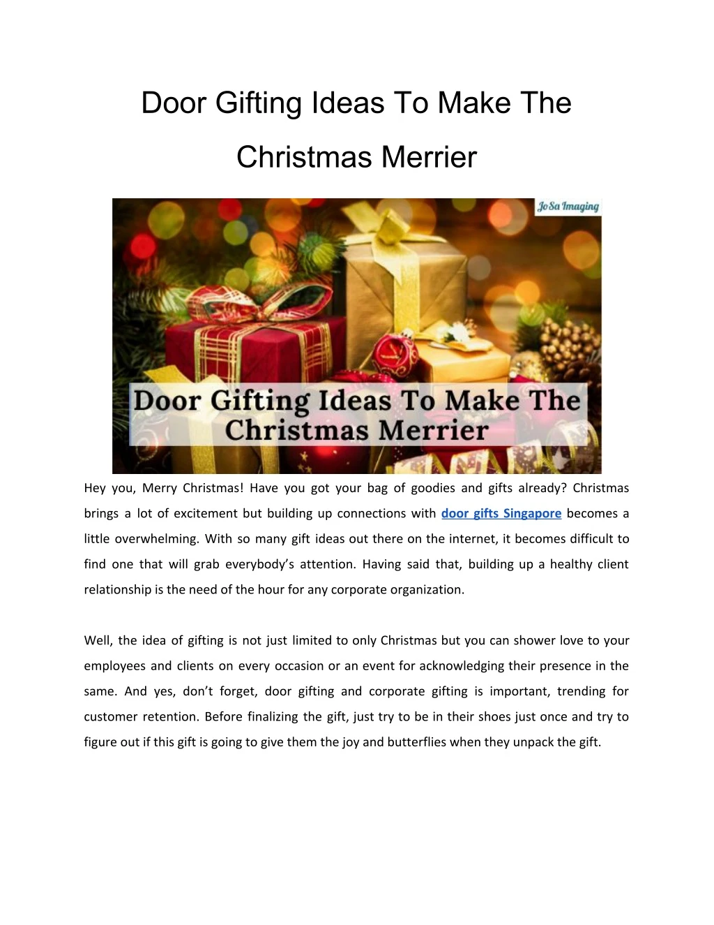 door gifting ideas to make the