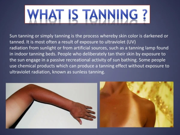 Easy Tan Uk - Tanning and its Solution