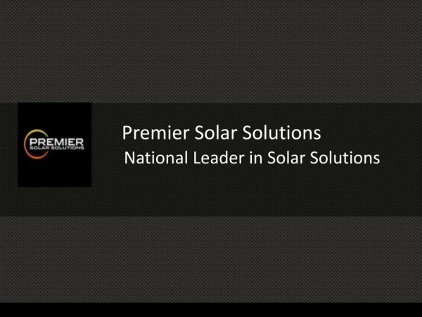 Fast & Simple Financing Process - Premier Solar Solutions