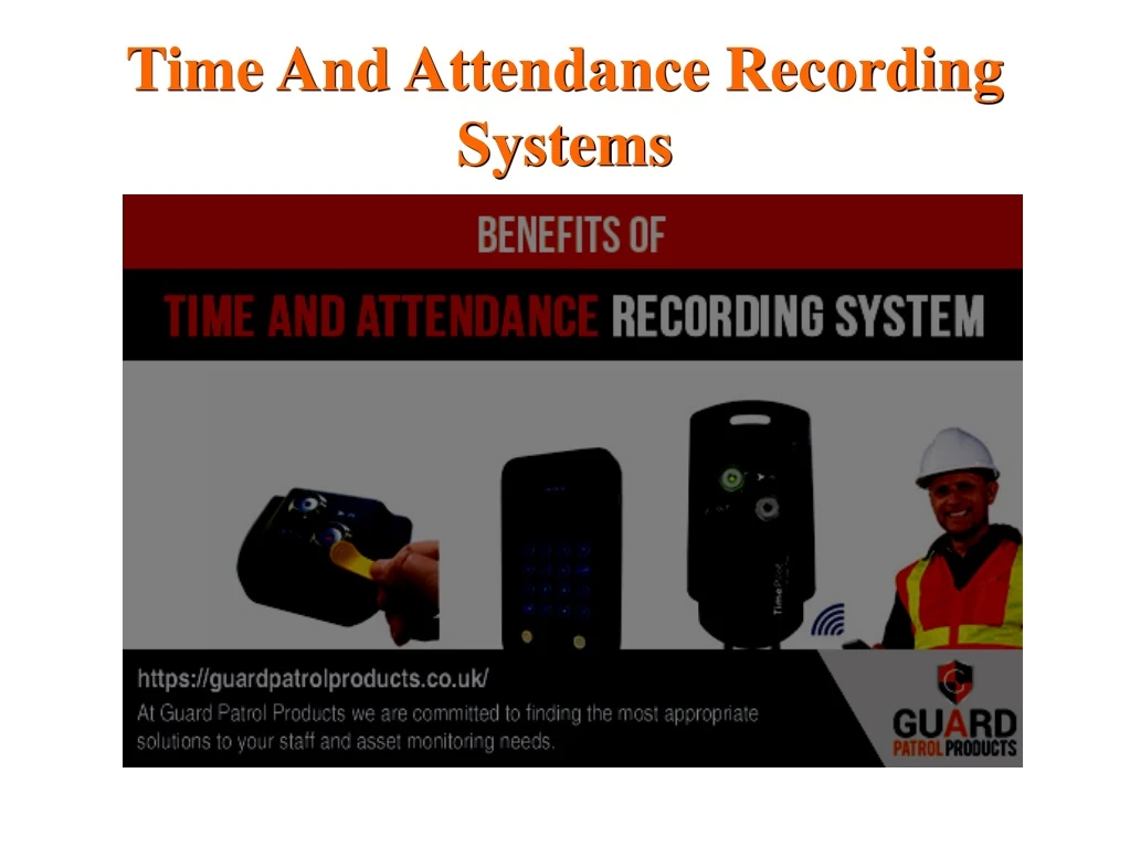 time and attendance recording systems