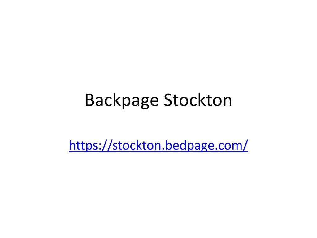 backpage stockton