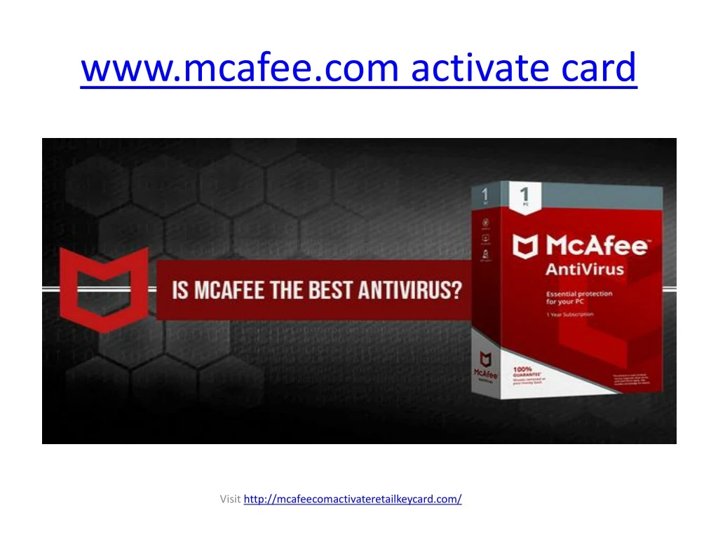 www mcafee com activate card