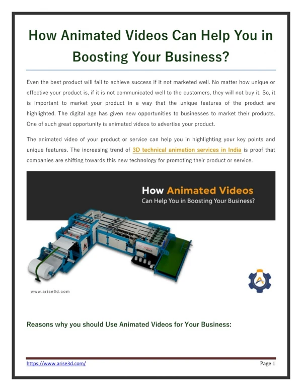 How Animated Videos Can Help You in Boosting Your Business?