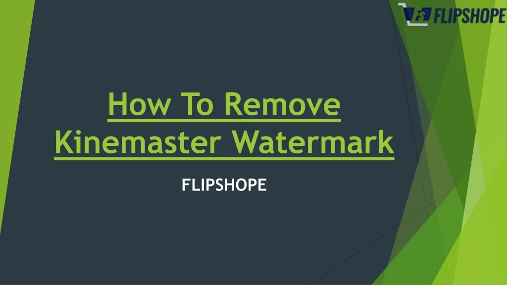 how to remove kinemaster watermark