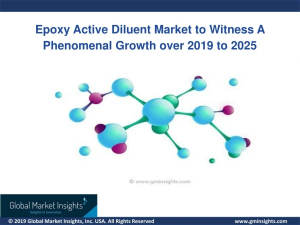 Epoxy Active Diluent Market growth outlook with industry review and forecast 2019-2025