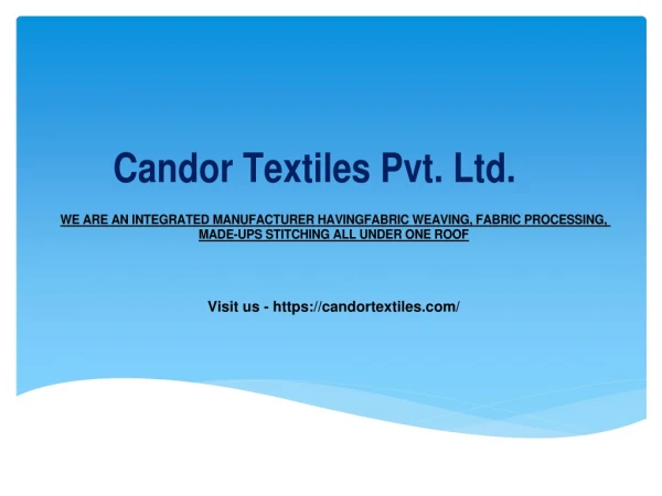Candor Textiles Pvt. Ltd.