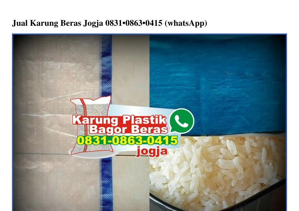 jual karung beras jogja 0831 0863 0415 whatsapp