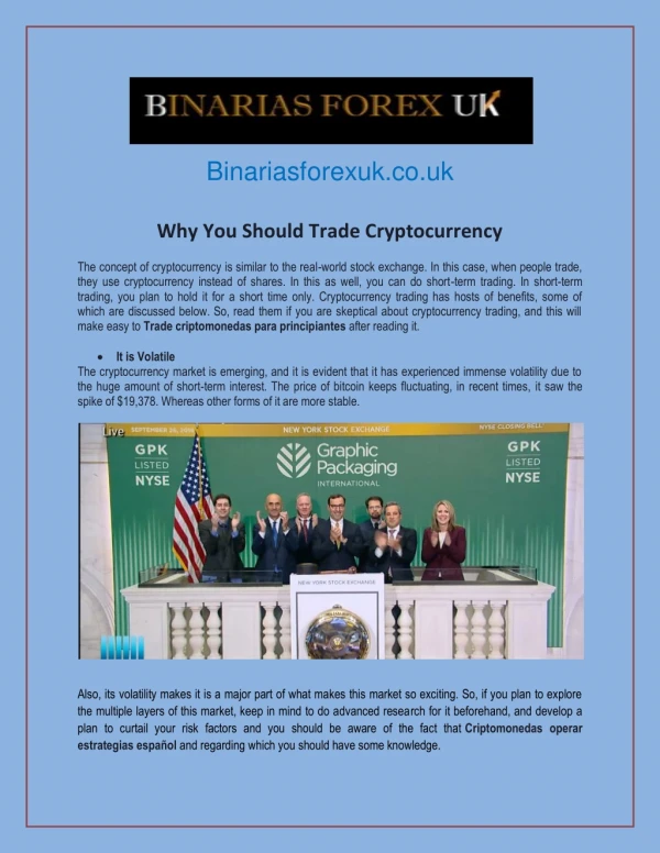Why You Should Trade Cryptocurrency