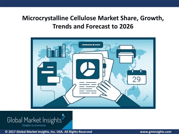 Microcrystalline Cellulose Market Size Market Share & Forecast, 2019– 2026