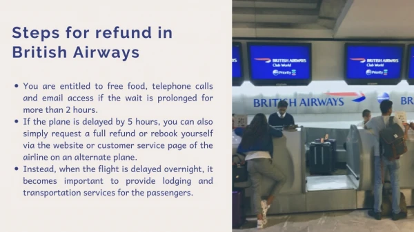 Steps for refund in British Airways