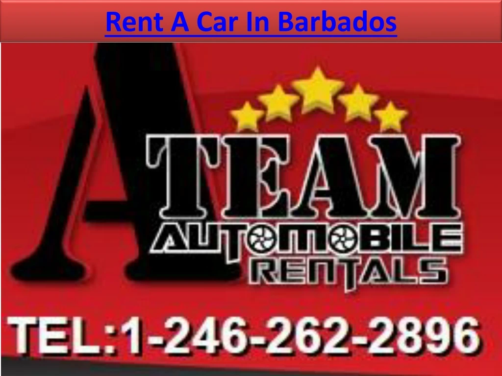 rent a car in barbados