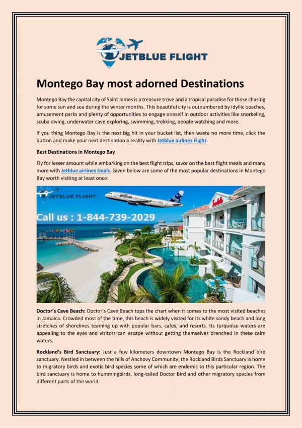 montego bay most adorned destinations