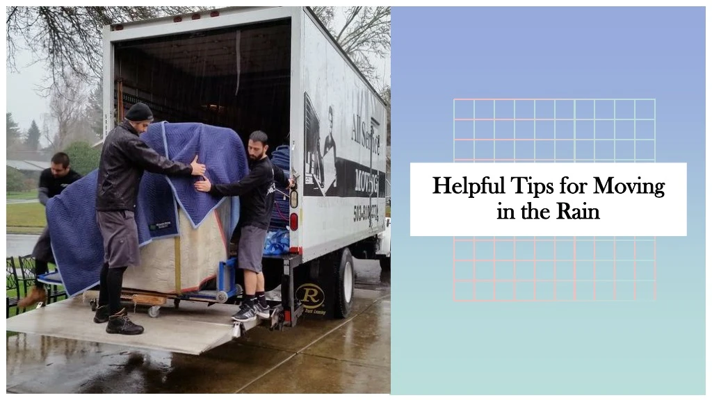 helpful tips for moving in the rain