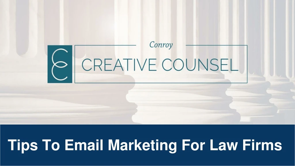 tips to email marketing for law firms