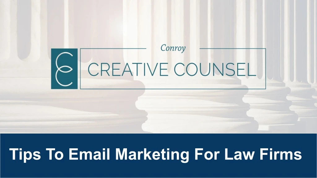 tips to email marketing for law firms