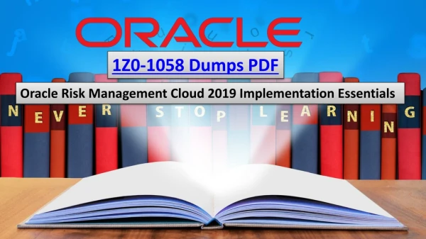 Oracle 1z0-1058 Dumps - Here's What No One Tells You about 1z0-1058 Dumps