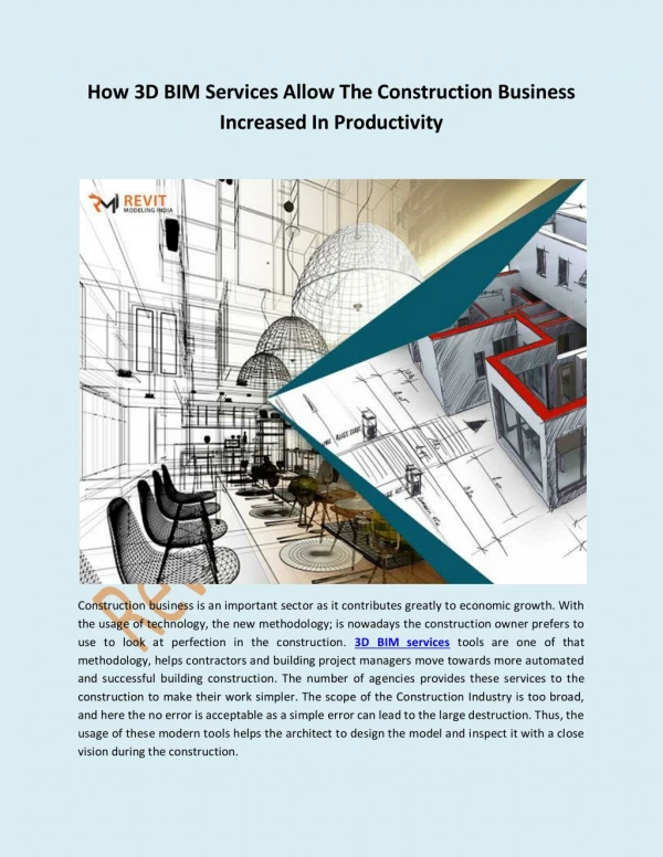 How 3D BIM Services Allow The Construction Business Increased In Productivity