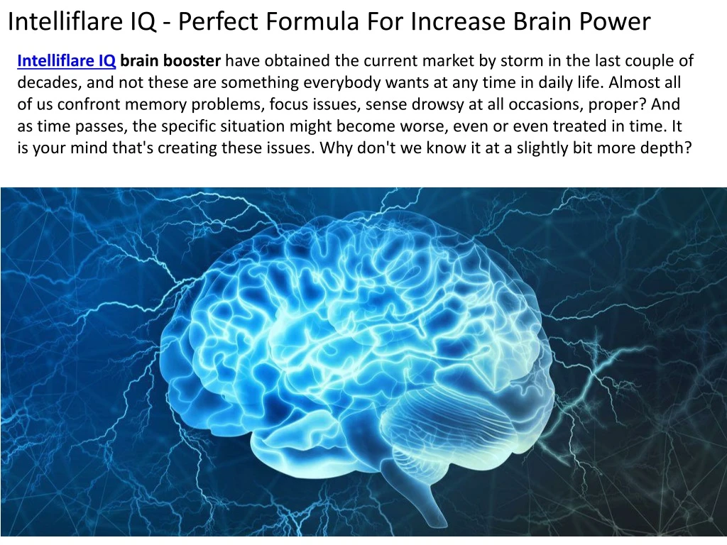 intelliflare iq perfect formula for increase