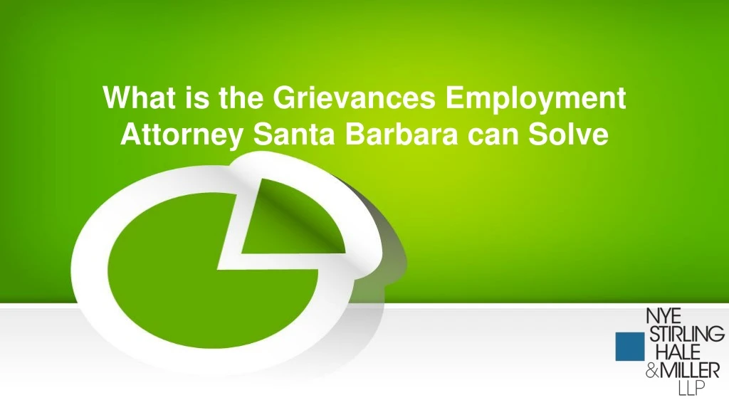 what is the grievances employment attorney santa barbara can solve