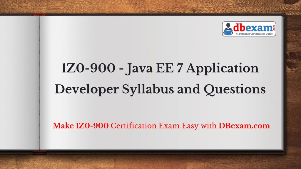 1z0 900 java ee 7 application