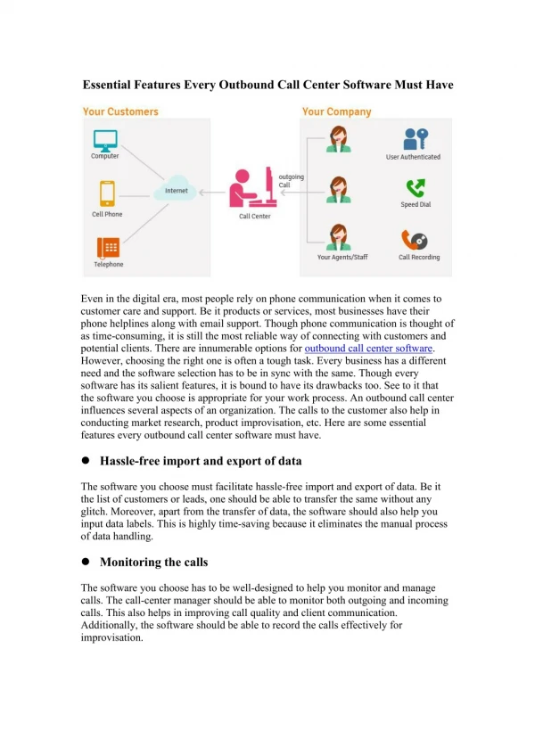 Essential Features Every Outbound Call Center Software Must Have