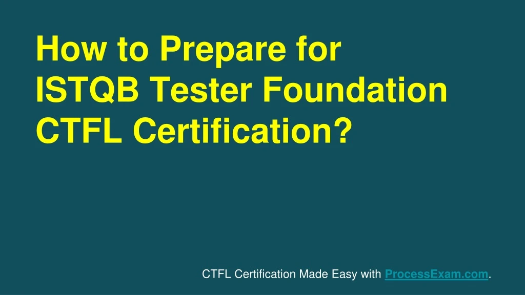 how to prepare for istqb tester foundation ctfl