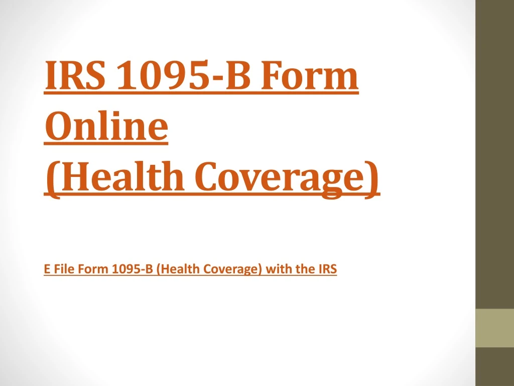irs 1095 b form online health coverage