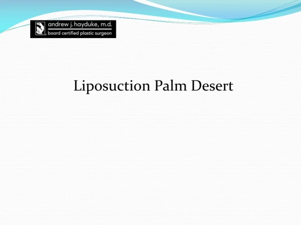 liposuction palm desert