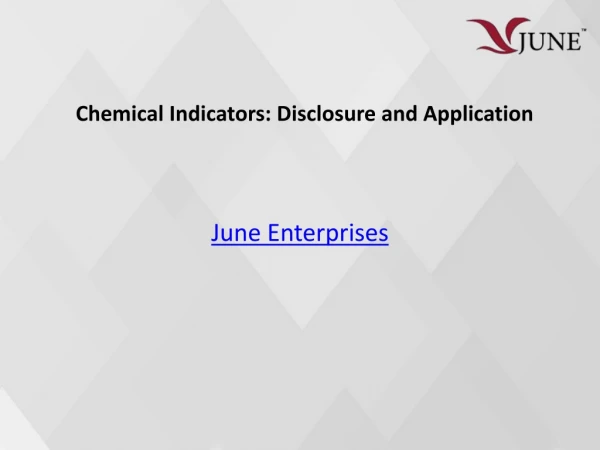 Chemical Indicators: Disclosure and Application