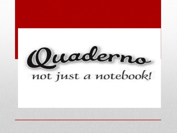 Quaderno Notebook