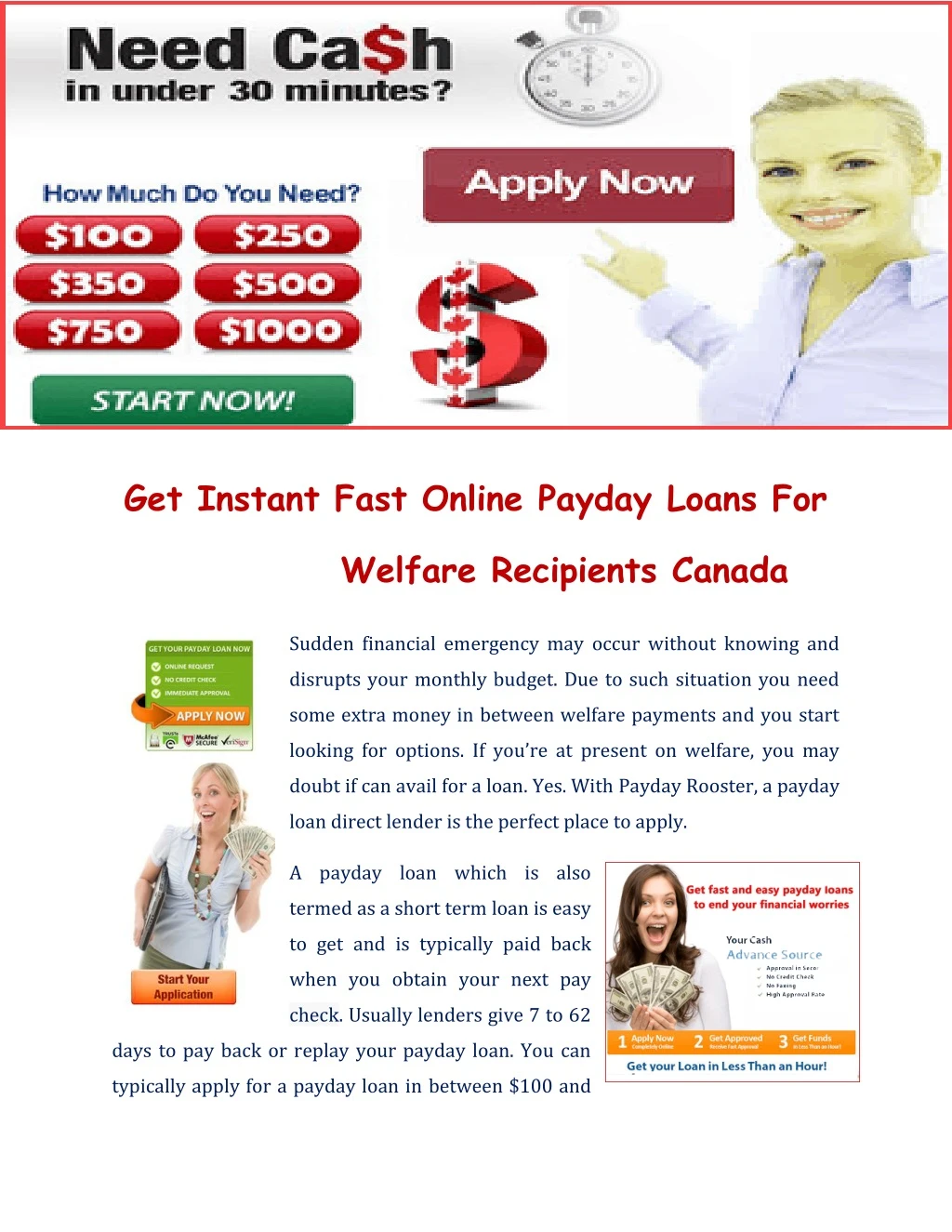 get instant fast online payday loans for