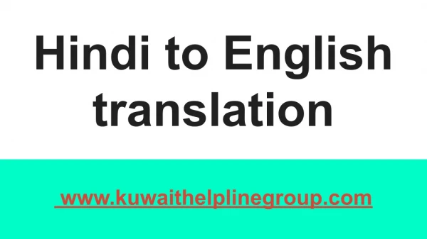 Ppt - 5 Industries In India That Need English To Hindi Translation 