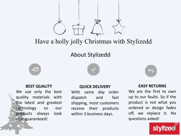 Have a holly jolly Christmas with Stylizedd