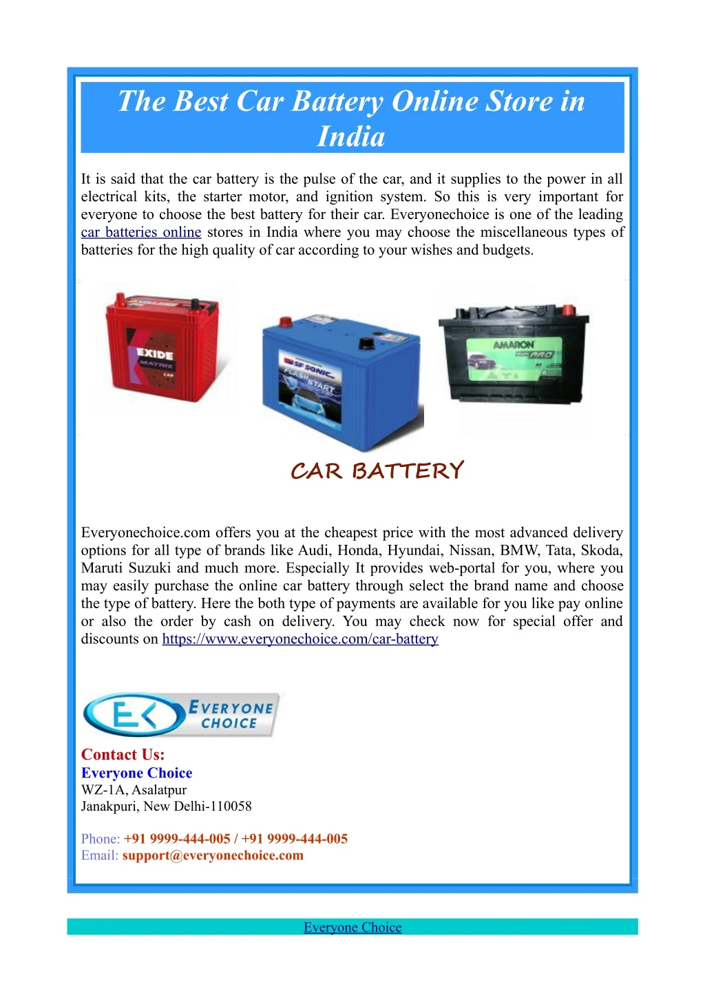 the best car battery online store in india