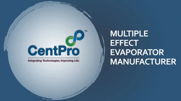 MEE Plant Manufacturers-CentPro