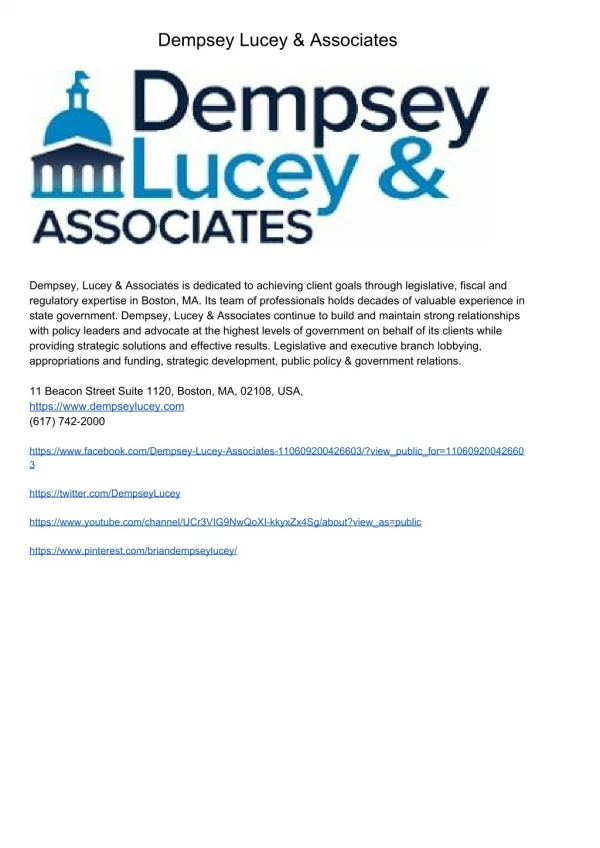 Dempsey Lucey & Associates