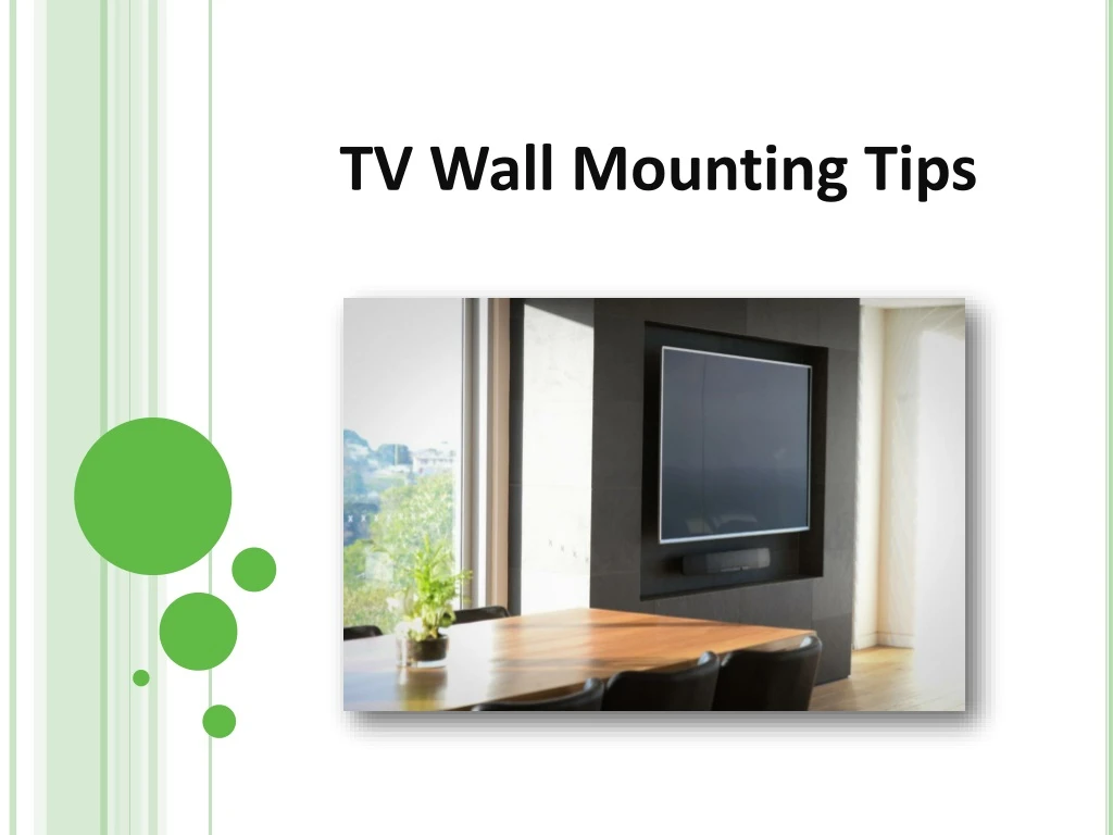 tv wall mounting tips