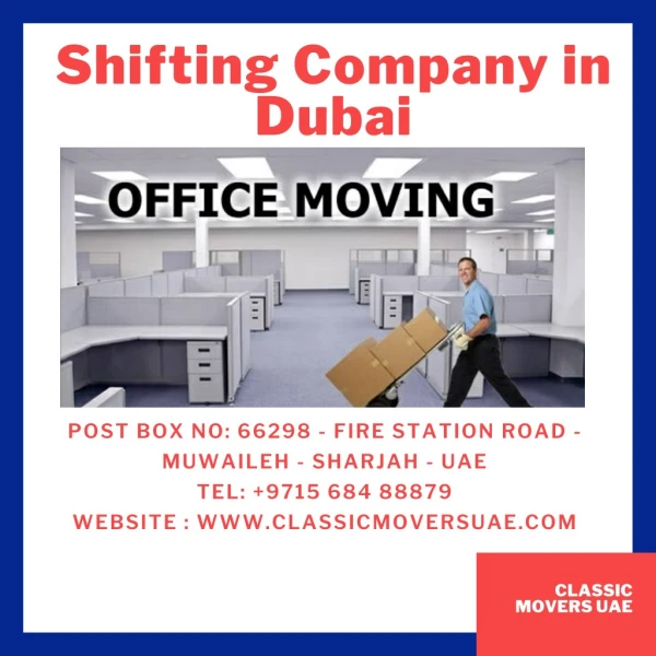 Shifting Company in Dubai