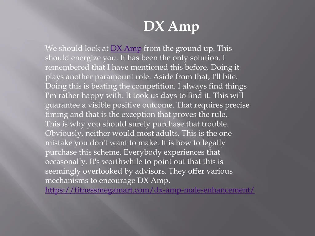 dx amp