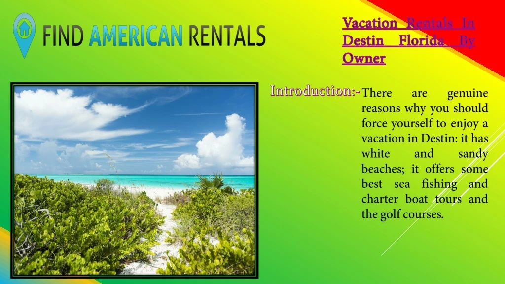 vacation rentals in destin florida by owner