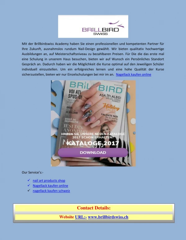 mit der brillbirdswiss academy haben sie einen