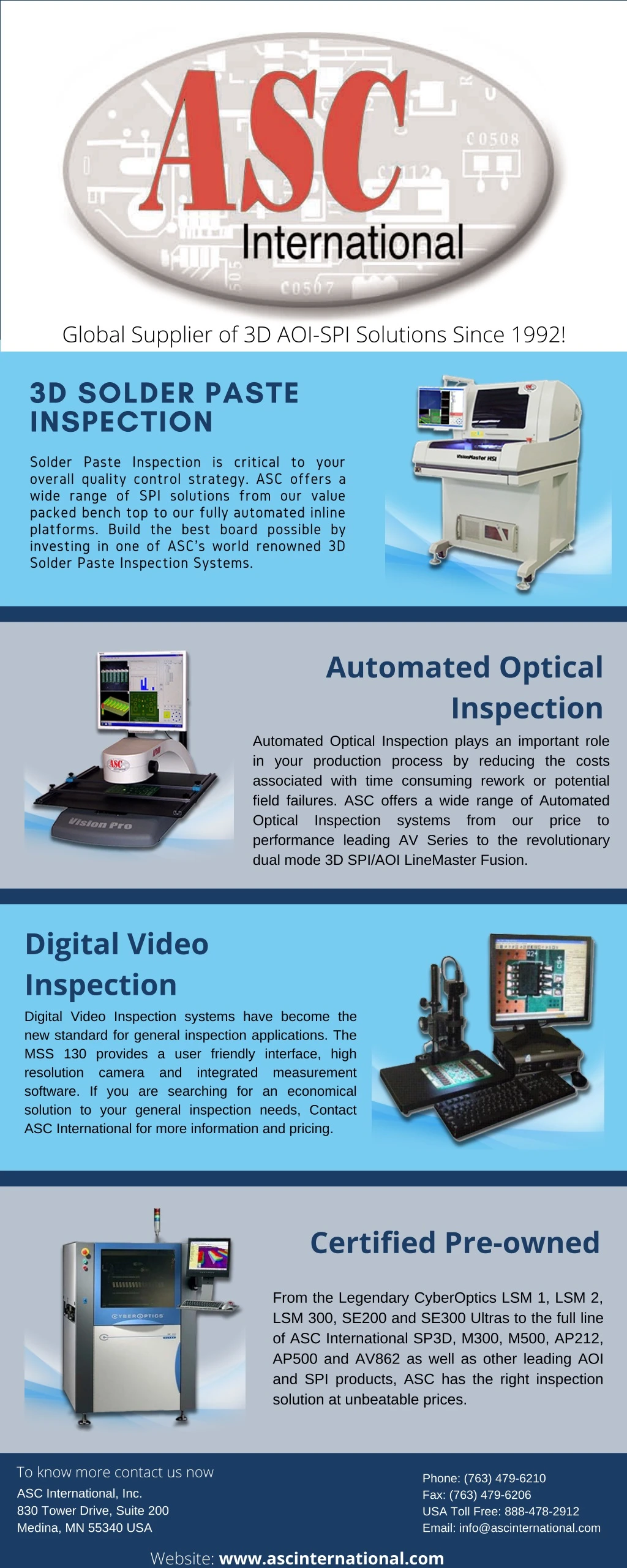 global supplier of 3d aoi spi solutions since 1992