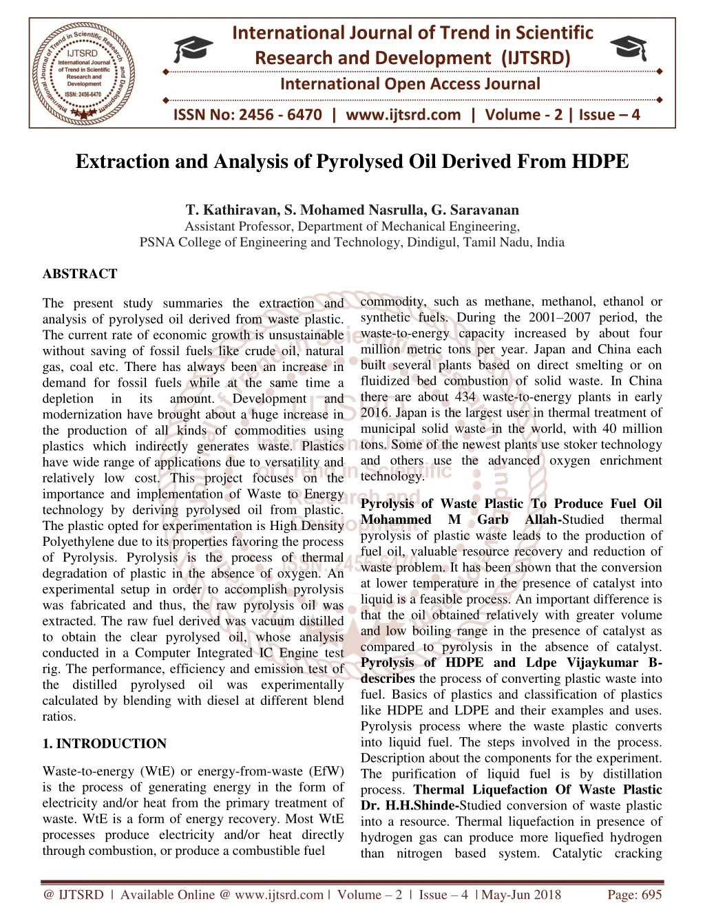 international journal of trend in scientific