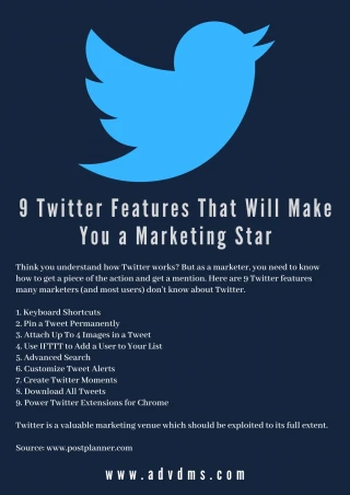 9 Twitter Features That Will Make You a Marketing Star - slide 1