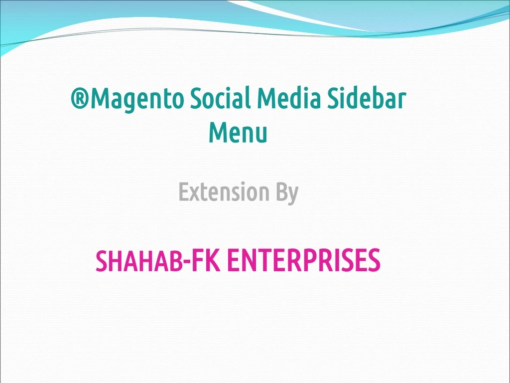 magento social media sidebar menu extension