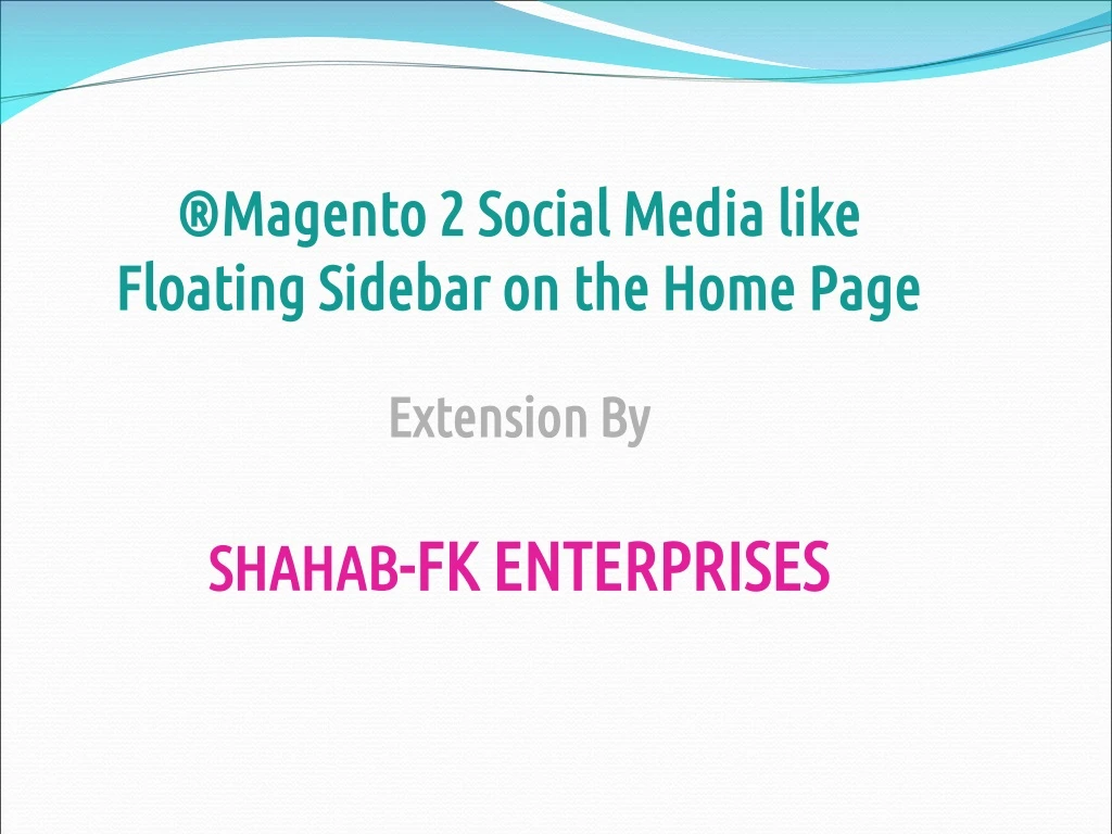magento 2 social media like floating sidebar