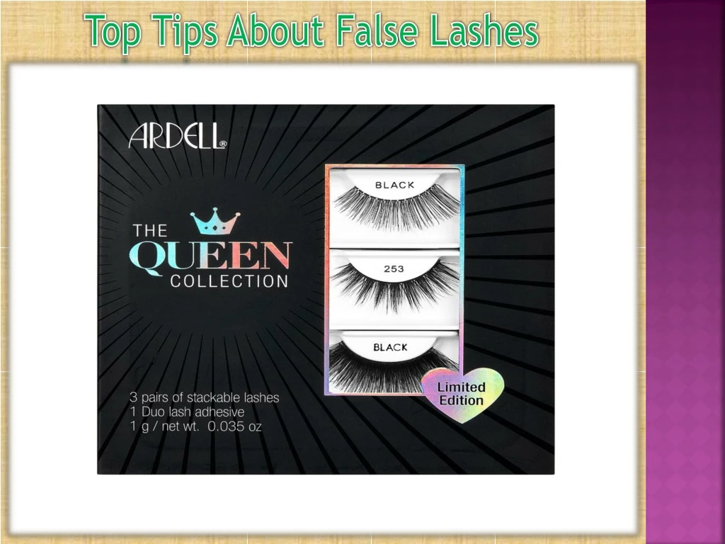 top tips about false lashes