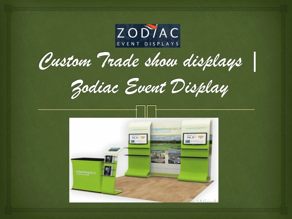 custom trade show displays zodiac event display