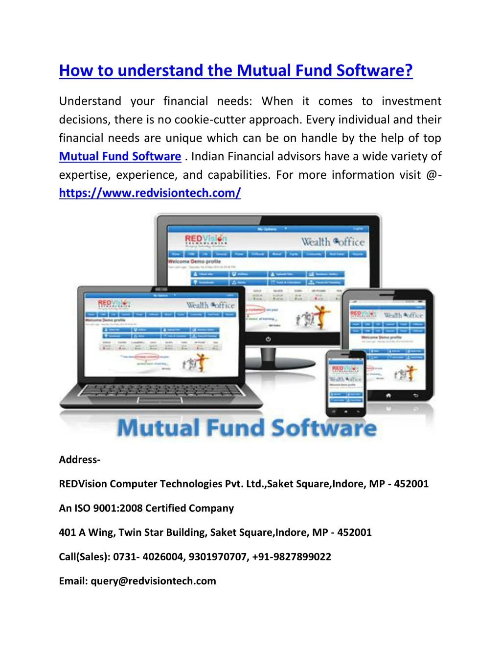 how to understand the mutual fund software